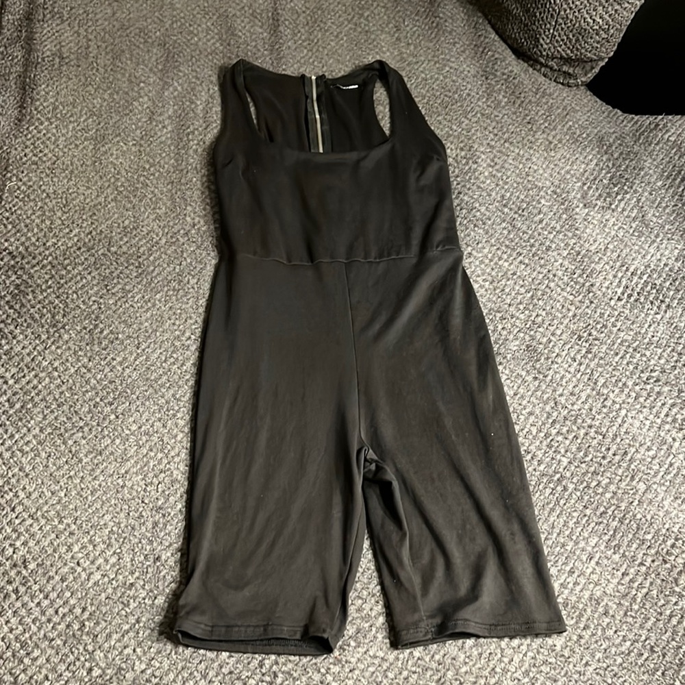 Fashionova black one piece. Shorts. Size medium.